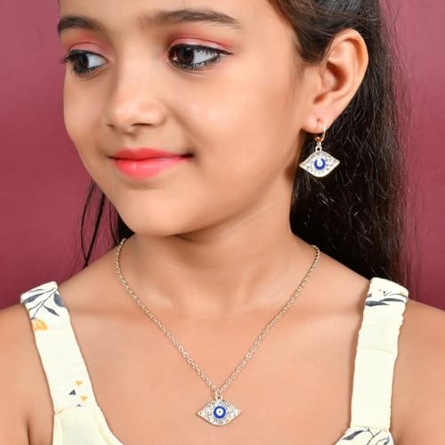 Guardian Evil Eye Pendant Set Necklace Bracelet Earrings